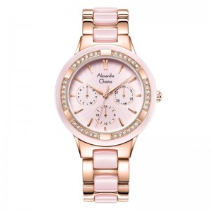 Alexandre Christie AC 2299 Rosegold Pink New Ceramic BFBRGPN